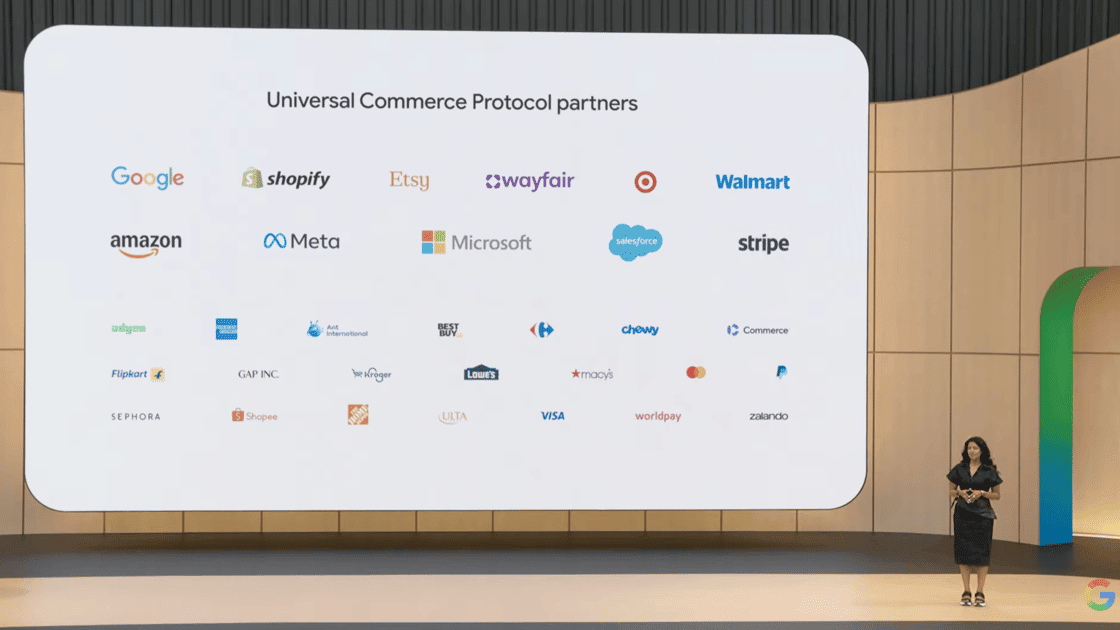 Universal Commerce Protocol launch partners at Google I/O 2026